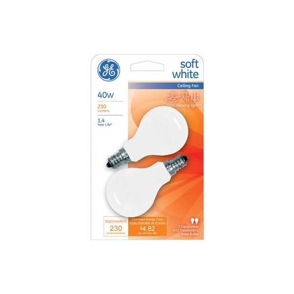 Current GE2PK 40W WHT Fan Bulb 71394 - main